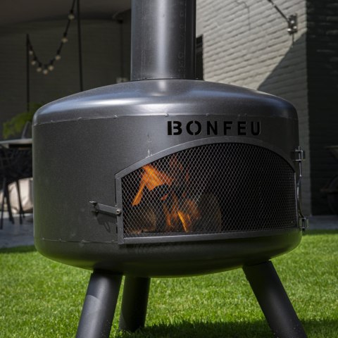 BONFEU KOMINEK OGRODOWY BONGIRO CZARNY BonFeu