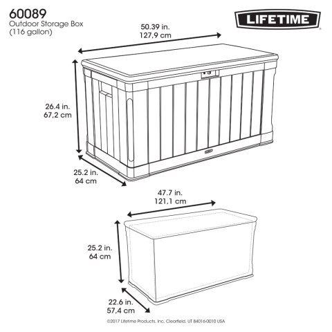 LIFETIME SKRZYNIA OGRODOWA PREMIUM 439 L 60089 Lifetime