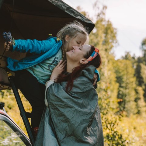 OFFLANDER PONCZO KEMPINGOWE WODOODPORNE SZARE OFFLANDER
