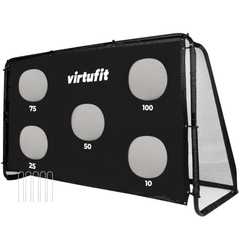 VIRTUFIT BRAMKA PIŁKARSKA PRO Z MATĄ DO STRZELANIA - 300 X 200 CM