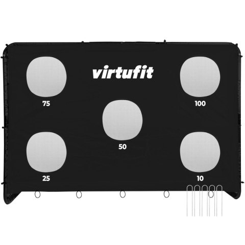 VIRTUFIT BRAMKA PIŁKARSKA PRO Z MATĄ DO STRZELANIA - 300 X 200 CM