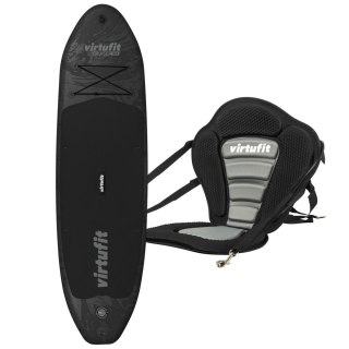 VIRTUFIT DESKA SUP CRUISER 305 - CZARNY - Z SIEDZENIEM KAJAKOWYM, AKCESORIAMI I TORBĄ DO NOSZENIA