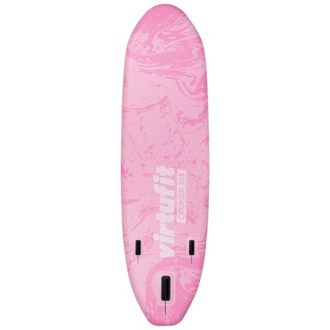 VIRTUFIT DESKA SUP CRUISER 305 - RÓŻOWY - Z SIEDZENIEM KAJAKOWYM, AKCESORIAMI I TORBĄ DO NOSZENIA