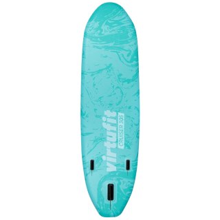 VIRTUFIT DESKA SUP CRUISER 305 - TURKUSOWY - Z SIEDZENIEM KAJAKOWYM, AKCESORIAMI I TORBĄ DO NOSZENIA