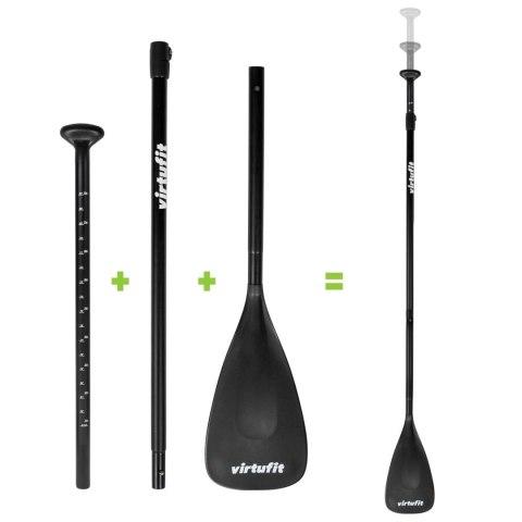 VIRTUFIT DESKA SUP SURFER 305 - TURKUSOWY - Z OSŁONĄ PRZECIWWATROWĄ I AKCESORIAMI