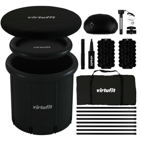 VIRTUFIT WANNA LODOWA XXL - 375 LITRÓW - ANTRACYT - Z AKCESORIAMI