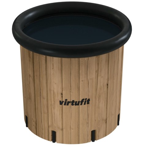 VIRTUFIT WANNA LODOWA XXL - 375 LITRÓW - IMITACJA DREWNA - Z AKCESORIAMI