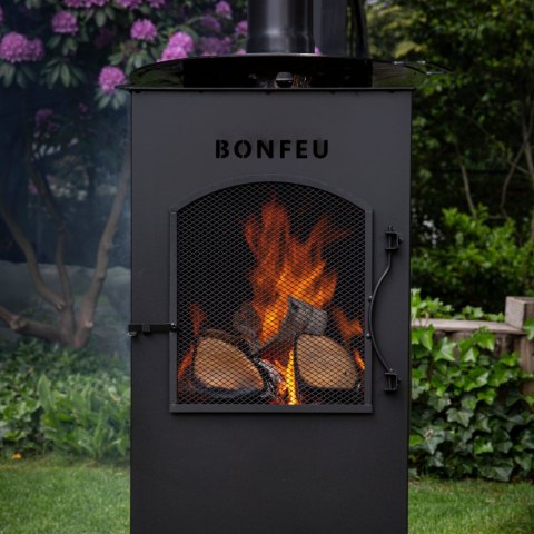 BONFEU KOMINEK OGRODOWY BONCARRÉ CZARNY BonFeu