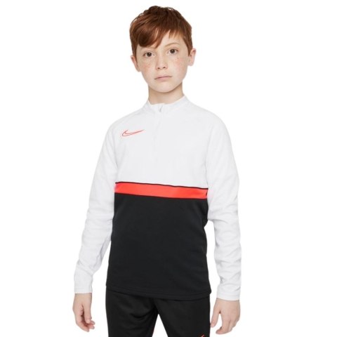 Bluza dla dzieci Nike DF Academy 21 Drill Top czarno-biało-czerwona CW6112 016 Nike Football Bluza dla dzieci Nike DF Academy 21 Drill Top czarno-biało-czerwona CW6112 016 Nike Football