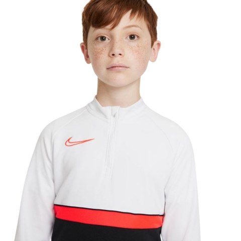 Bluza dla dzieci Nike DF Academy 21 Drill Top czarno-biało-czerwona CW6112 016 Nike Football Bluza dla dzieci Nike DF Academy 21 Drill Top czarno-biało-czerwona CW6112 016 Nike Football