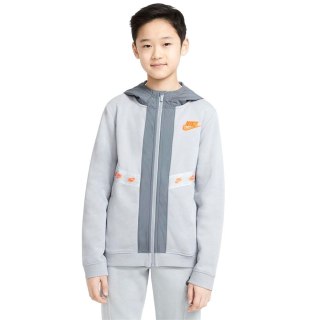 Bluza dla dzieci Nike Nsw Elevated Trims FZ szara DD8704 077 Nike