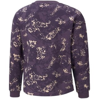 Bluza dla dzieci Puma Alpha AOP Crew FL fioletowa 589241 16 Puma