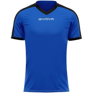 Koszulka Givova Revolution Interlock niebiesko-czarna MAC04 0210 Givova