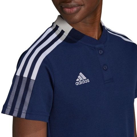 Koszulka damska adidas Tiro 21 Polo W granatowa GK9674 Adidas teamwear Koszulka damska adidas Tiro 21 Polo W granatowa GK9674 Adidas teamwear