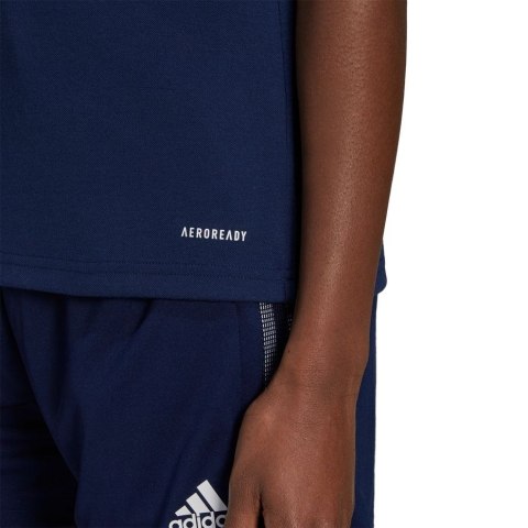 Koszulka damska adidas Tiro 21 Polo W granatowa GK9674 Adidas teamwear Koszulka damska adidas Tiro 21 Polo W granatowa GK9674 Adidas teamwear