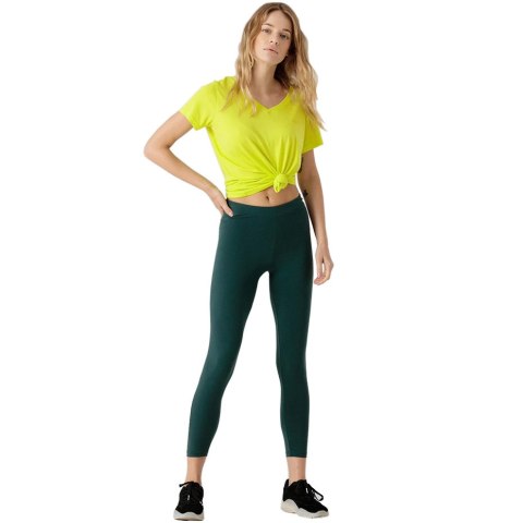 Legginsy damskie 4F ciemna zieleń H4Z21 LEG012 40S 4F Legginsy damskie 4F ciemna zieleń H4Z21 LEG012 40S 4F