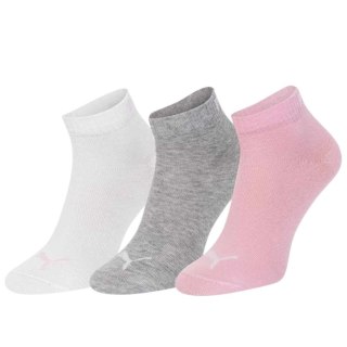 Skarpety Puma Kids Bwt Quarter 3P różowe, białe, szare 907961 04 Puma