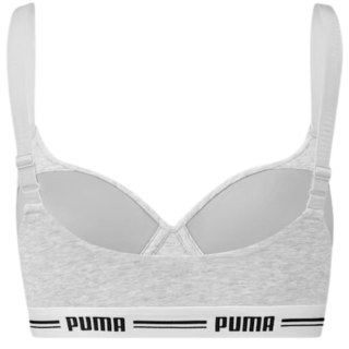 Stanik damski sportowy Puma Padded Top 1P Hang szary 907863 03 Puma