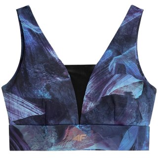 Stanik sportowy 4F multikolor 3 allover H4Z21 STAD016 93A 4F