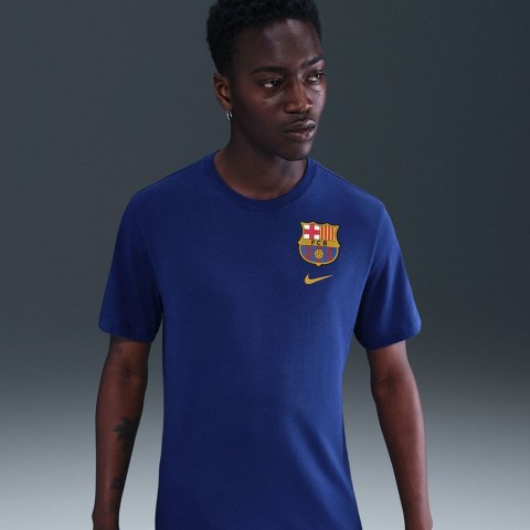Koszulka Nike FC Barcelona Crest Tee HQ8396-455 M niebieski Nike