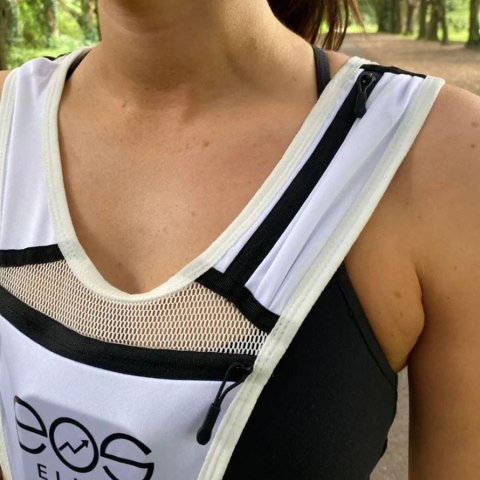 Kamizelka biegowa EOS ELITE UltraLight White uniwersalny biały Pozostałe