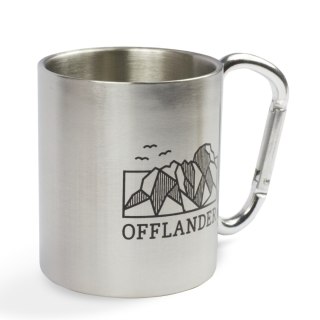 OFFLANDER KUBEK KEMPINGOWY Z KARABIŃCZYKIEM STALOWY 220ML OFFLANDER