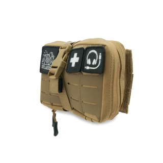 OFFLANDER SASZETKA TAKTYCZNA MOLLE Z RZEPEM NA POWERBANK I KABLE KHAKI OFFLANDER