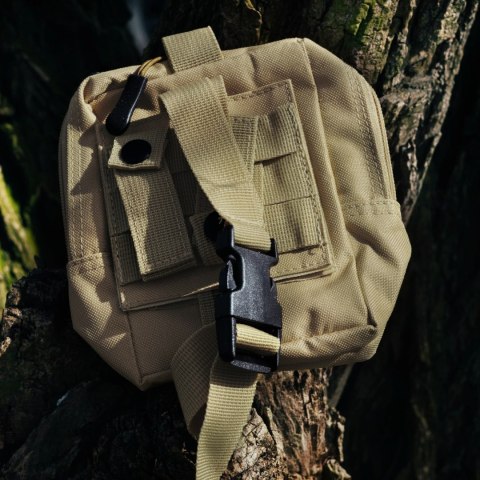 OFFLANDER SASZETKA TAKTYCZNA UNIWERSALNA MOLLE Z RZEPEM KHAKI OFFLANDER