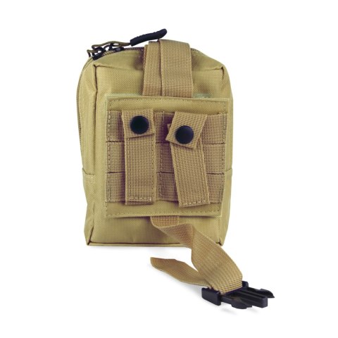 OFFLANDER SASZETKA TAKTYCZNA UNIWERSALNA MOLLE Z RZEPEM KHAKI OFFLANDER