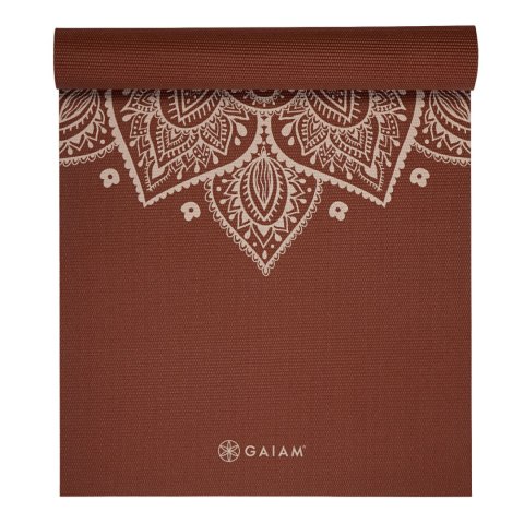 GAIAM MATA DO JOGI INTENSE RUST SUNDIAL FLOWER 5MM 65733 Gaiam