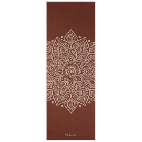 GAIAM MATA DO JOGI INTENSE RUST SUNDIAL FLOWER 5MM 65733 Gaiam