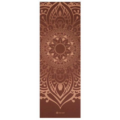 GAIAM MATA DO JOGI INTENSE RUST SUNDIAL LAYERS 5MM 65738 Gaiam