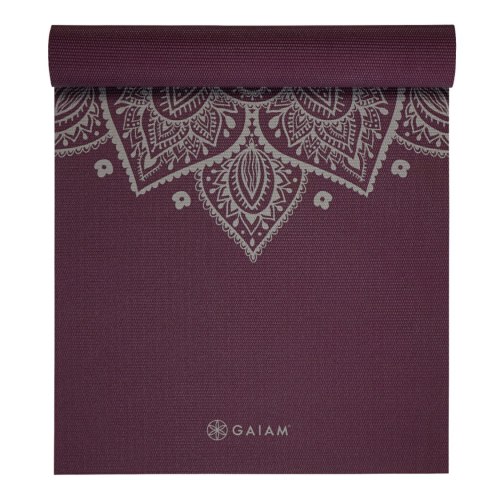 GAIAM MATA DO JOGI MIDNIGHT PLUM SUNDIAL FLOWER 5MM 65734 Gaiam