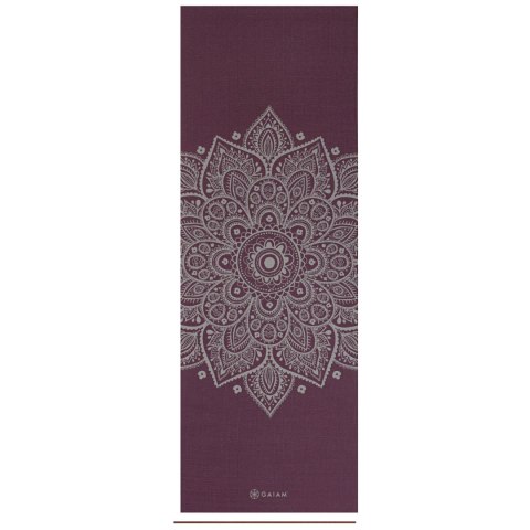 GAIAM MATA DO JOGI MIDNIGHT PLUM SUNDIAL FLOWER 5MM 65734 Gaiam