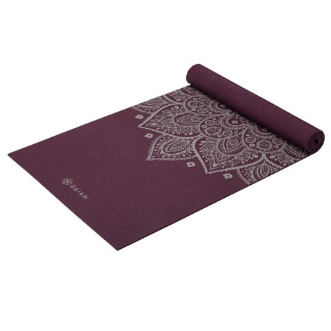 GAIAM MATA DO JOGI MIDNIGHT PLUM SUNDIAL FLOWER 5MM 65734 Gaiam