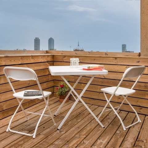 NEWSTORM ZESTAW ARUBA - STÓŁ + 2 KRZESŁA Newstorm