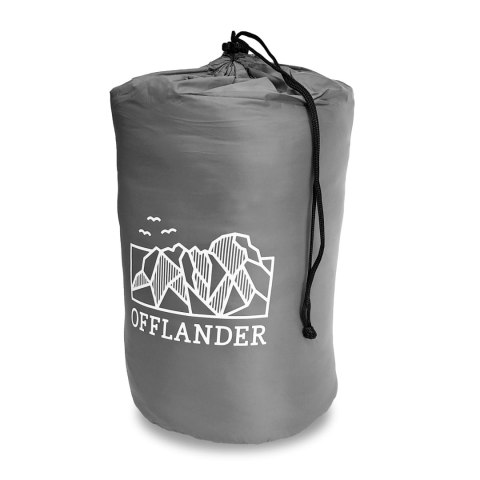 OFFLANDER MIĘKKI KOC PLED KEMPINGOWY SZARY 200 x 140 OFFLANDER