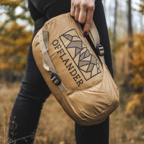 OFFLANDER PONCZO KEMPINGOWE CIENKIE Z OGRZEWACZEM SZAMPAN OFFLANDER