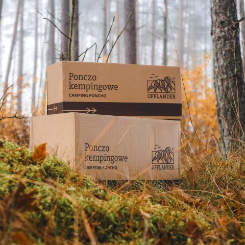 OFFLANDER PONCZO KEMPINGOWE CIENKIE Z OGRZEWACZEM SZAMPAN OFFLANDER
