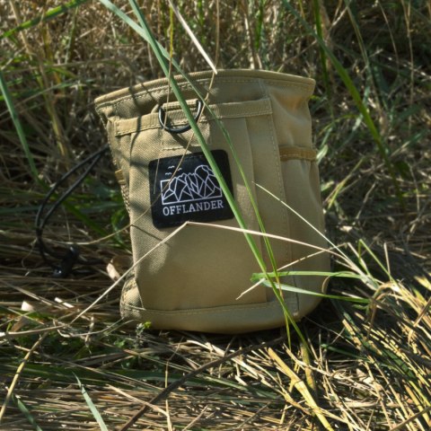 OFFLANDER SASZETKA TAKTYCZNA MOLLE Z RZEPEM OTWARTA KHAKI OFFLANDER