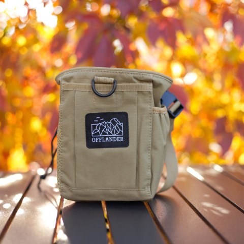 OFFLANDER SASZETKA TAKTYCZNA MOLLE Z RZEPEM OTWARTA KHAKI OFFLANDER