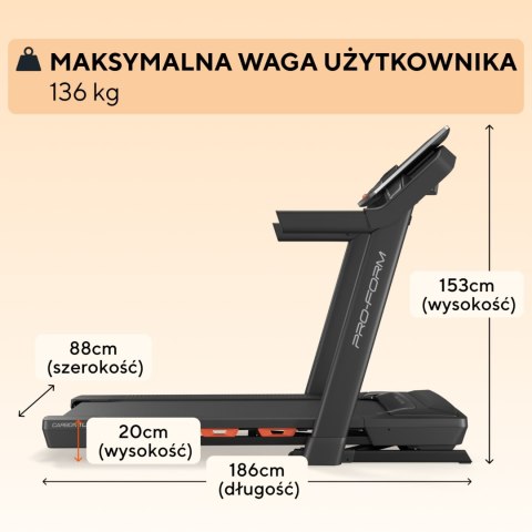 PROFORM BIEŻNIA ELEKTRYCZNA CARBON TLX Pro Form