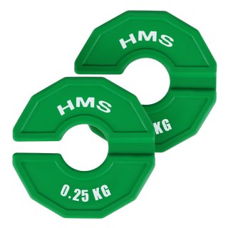TSN25 2 x 0.25 KG TALERZ NA SPRZĘT DO TRENINGU SIŁOWEGO I FITNESS TYPU NAKŁADKA 2 x 0.25 KG HMS HMS