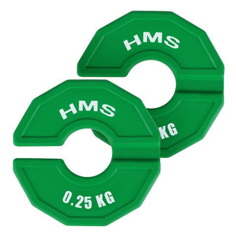 TSN25 2 x 0.25 KG TALERZ NA SPRZĘT DO TRENINGU SIŁOWEGO I FITNESS TYPU NAKŁADKA 2 x 0.25 KG HMS HMS