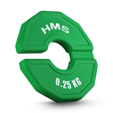 TSN25 2 x 0.25 KG TALERZ NA SPRZĘT DO TRENINGU SIŁOWEGO I FITNESS TYPU NAKŁADKA 2 x 0.25 KG HMS HMS