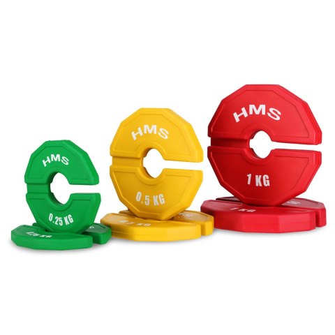 TSN50 2 x 0.5 KG TALERZ NA SPRZĘT DO TRENINGU SIŁOWEGO I FITNESS TYPU NAKŁADKA 2 x 0.5 KG HMS HMS