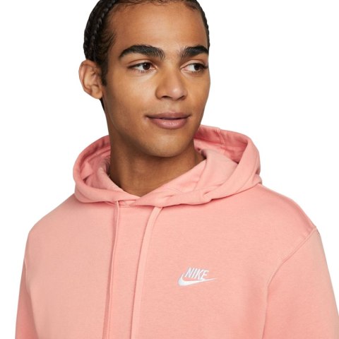 Bluza męska Nike Sportswear Club Fleece różowa BV2654 824 Nike Bluza męska Nike Sportswear Club Fleece różowa BV2654 824 Nike