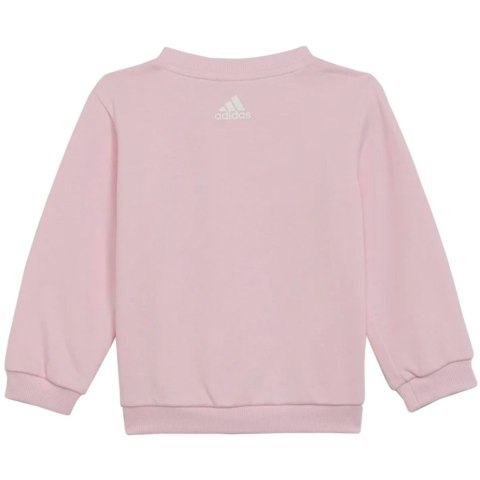 Dres dla dzieci adidas I Lin ft Jogger różowo-szary H65821 Adidas Dres dla dzieci adidas I Lin ft Jogger różowo-szary H65821 Adidas