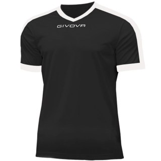 Koszulka Givova Revolution Interlock czarno-biała MAC04 1003 Givova