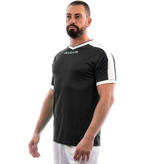 Koszulka Givova Revolution Interlock czarno-biała MAC04 1003 Givova